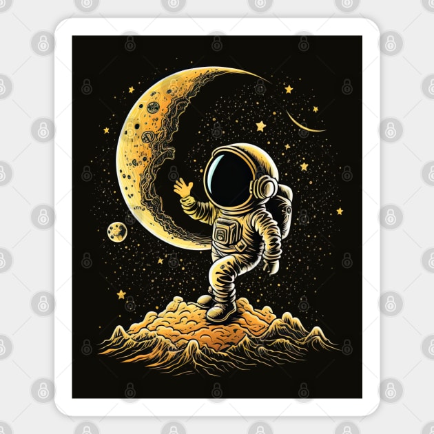 Reach for the moon and stars Magnet by dmac